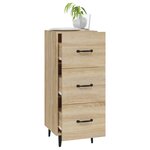 vidaXL Buffet Chêne sonoma 34 5x34x90 cm Bois d'ingénierie