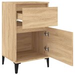 vidaXL Tables de chevet 2 Pièces chêne sonoma 40x35x70 cm