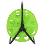 vidaXL Enrouleur de tuyau vert sur pied pour tuyau de 45 m 1/2" acier