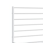 vidaXL Cadre de lit métal sans matelas et tête de lit blanc 180x200 cm
