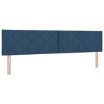 vidaXL Tête de lit LED Bleu 200 cm tissu