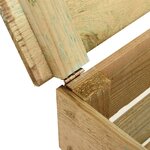 vidaXL Composteur de jardin à lattes 80x50x100 cm Bois de pin imprégné