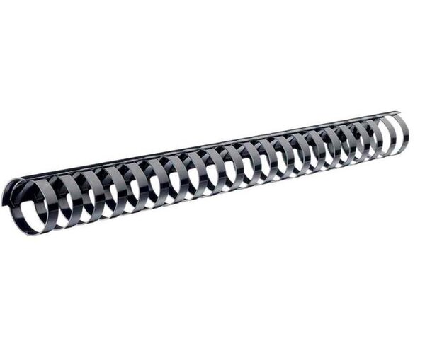 Boite de 100 baguettes plastique à anneaux, diamètre: 19 mm, noir LEITZ