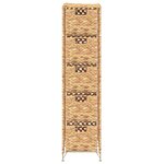 vidaXL Unité de rangement avec 5 paniers 25 5x37x100 cm Jacinthe d'eau
