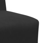 vidaXL Unité de Sofa Modulaire Sans Accoudoirs 3 Pièces Noir