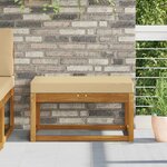 vidaXL Coussin de Siège d'Extérieur Beige 80 x 40 x 8 cm