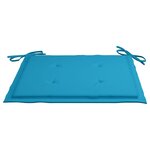 vidaXL Chaises pliables d'extérieur lot de 4 et coussins Bois d'acacia