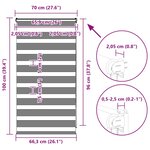 vidaXL Store zèbre beige marbré largeur du tissu 65 9 cm polyester