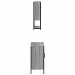 vidaXL Ensemble de meubles de salle de bain 2 Pièces Sonoma gris