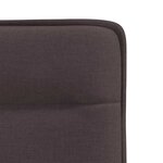 vidaXL Chaises à manger lot de 2 marron foncé tissu