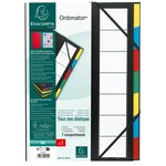 Trieur rigide ORDONATOR dos extensible 7 compartiments Noir EXACOMPTA