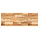 vidaXL Étagère de vasque murale acier et bois massif d'acacia