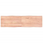 vidaXL Dessus de table bois massif traité bordure assortie