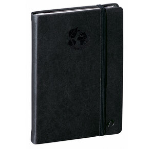 Carnet de notes 15 R ligne Equology noir Elast 10x15 cm QUOVADIS