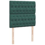 vidaXL Sommier à lattes de lit avec matelas Vert foncé 100x200 cm
