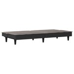 vidaXL Canapé-lit taupe tissu