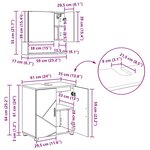 vidaXL Ensemble de mobilier de salle de bain 4 Pièces Gris béton