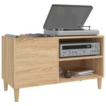vidaXL Armoire à disques chêne sonoma 84 5x38x48 cm bois d'ingénierie