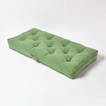 Coussin rehausseur pour canapé en coton  Vert foncé - HOMESCAPES