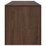vidaXL Meuble TV avec lumières LED Chêne marron 140x36 5x40 cm
