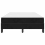 vidaXL Lit à ressorts avec matelas Noir 120 x 200 cm tissu