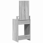 vidaXL Coiffeuse Sonoma gris 50 x 41 x 140 cm Bois d'ingénierie