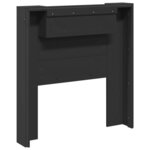 vidaXL Tête de lit Noir 100 x 16 5 x 103 5 cm Bois d'ingénierie