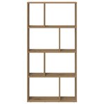 vidaXL Bibliothèque chêne artisanal 60x20x120 cm bois d'ingénierie