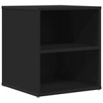 vidaXL Armoire d'angle noir 160x40x45 cm bois d’ingénierie