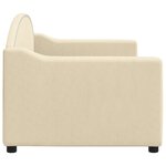 vidaXL Lit de repos crème 80x200 cm tissu