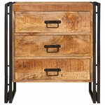 vidaXL Buffet Marron 66 x 33 x 70 cm bois de manguier massif