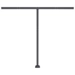 vidaXL Auvent automatique avec capteur de vent et LED 350x250 cm Crème