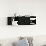 Étagère murale vidaXL Chêne noir 140x41x75 cm Bois d'ingénierie