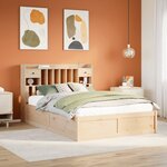 vidaXL Cadre de lit sans matelas 150x200 cm bois de pin massif