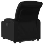 vidaXL Fauteuil inclinable électrique noir similicuir
