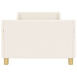 vidaXL Cadre de lit pour enfants avec tête de lit Crème 90 x 190 cm