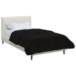 vidaXL Duvet d'hiver 140 x 220 cm Hiver Noir Respirant