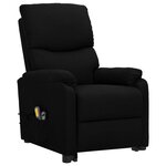 Vidaxl fauteuil releveur inclinable de massage noir tissu