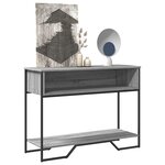vidaXL Table console sonoma gris 100x35x74 5 cm bois d'ingénierie