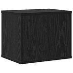 vidaXL Organisateur de bureau Chêne noir 36x26x29 5 cm Bois d'ingénierie
