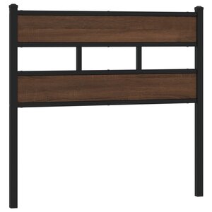 vidaXL Tête de lit chêne marron 75 cm acier et bois d'ingénierie