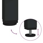 Table d'appoint vidaXL 2 Pièces en chêne fumé  bois d'ingénierie et métal
