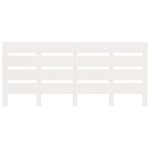 vidaXL Cadre de lit Blanc 180x200 cm Bois de pin massif Super King