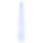 vidaXL Guirlande de sapin de Noël 320 LED bleu 375 cm