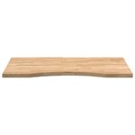 vidaXL Dessus de bureau non traité bois massif de chêne rectangulaire