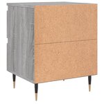 vidaXL Table de chevet sonoma gris 40x35x50 cm bois d’ingénierie