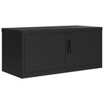vidaXL Classeur noir 90x40x40 cm acier