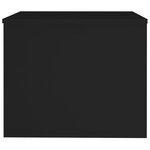 vidaXL Table basse Noir 80x50x40 cm Bois d'ingénierie