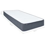vidaXL Matelas de sommier tapissier 200x90x20 cm