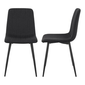 Lot de 2 chaises de salle à manger 89 x 43 x 51 cm noir 03_0006720